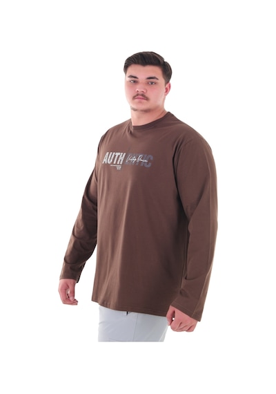 Erkek 115-155 Kilo Arası İçin Uygun Uzun Kol Bisiklet Yaka Mevsimlik Baskılı İnce Sweatshirt Kahverengi Erkek 115-155 Kilo Arası İçin Uygun Uzun Kol Bisiklet Yaka Mevsimlik Baskılı İnce Sweatshirt Kahverengi
