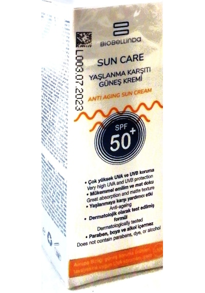 Biobellinda ve Leke Karşıtı Güneş Kremi SPF50+ 50 ML