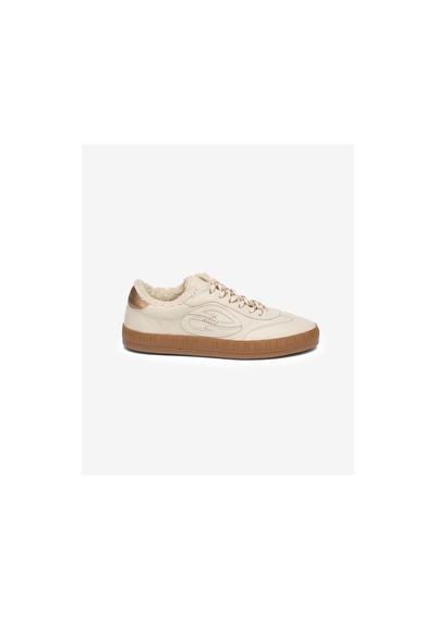Kadın Bej Hakiki Deri Sneaker Ayakkabı 5k2sa33676 57540 Bej
