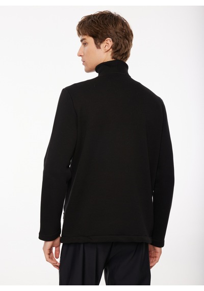 Discovery Expedition Siyah Erkek Bato Yaka Relaxed Fit Sweatshirt D3wm-swt40