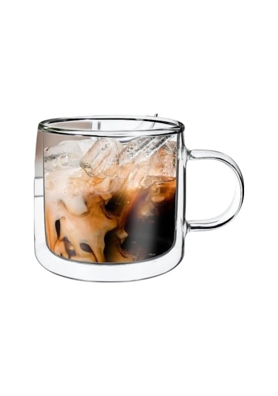 Çift Cidarlı Kahve, Latte, Su Bardağı, 250 Ml, Cam Kupa, 1 Adet - 12128 Acı Kahve