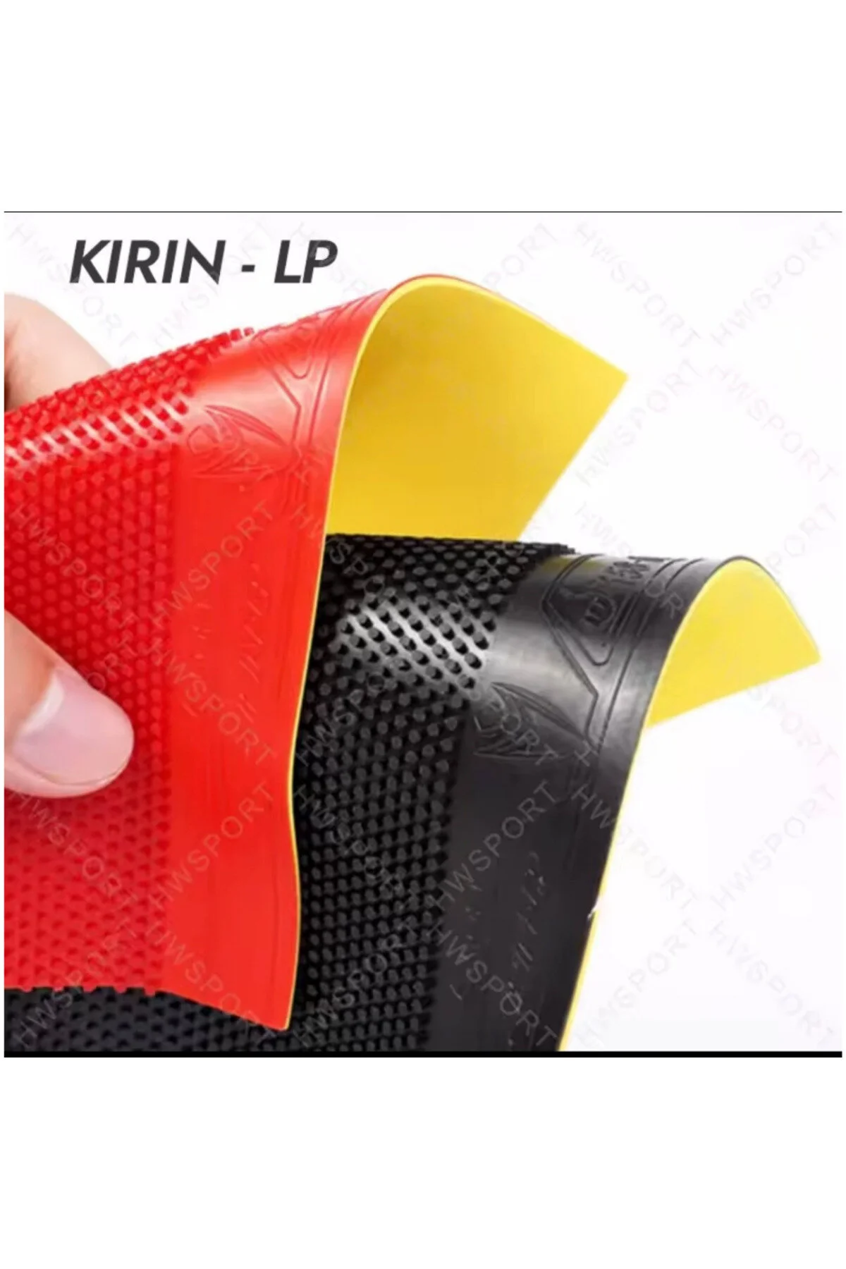 Kırın Lp Uzun Pütürlü İttf Onaylı Masa Tenisi Raket Lastiği Kırmızı