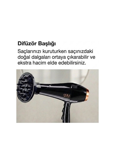 Olika Mira MR-007 2200 W Ac Motor Saç Kurutma Makinesi