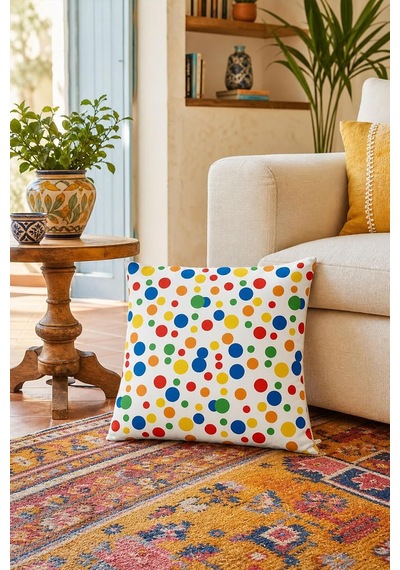 Tr 4'lü Renkli Modern Dekoratif Kırlent Kılıfı Seti Dijital Baskılı Soft Dokulu Koltuk Yastık Kılıfı 43x43 Genel