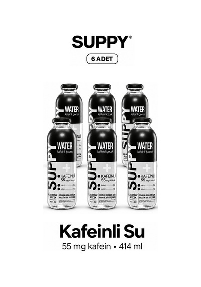 Suppy Vitamin Water Kafeinli İçecek 6 Adet 414 Ml