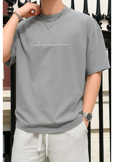 Dream Baskılı Unisex Tshırt 3q1 Çok Renkli
