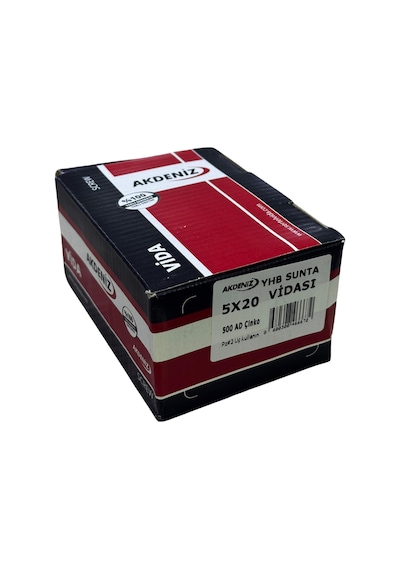 Cateksss 5x20 Akdeniz Sunta Vidası 500 Adet - 12 Li Paket 5 x 20