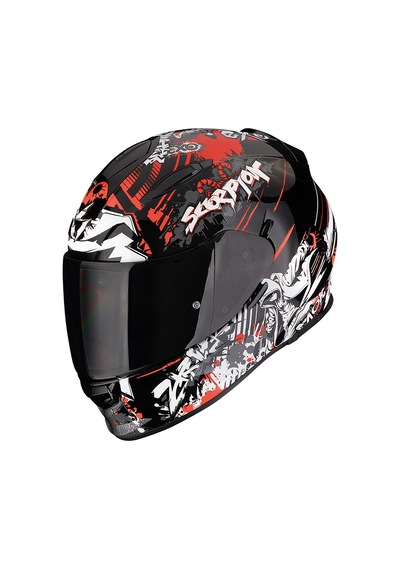 Scorpion Exo 491 Spector Kapalı Motosiklet Kaskı Kırmızı Siyah Çok Renkli