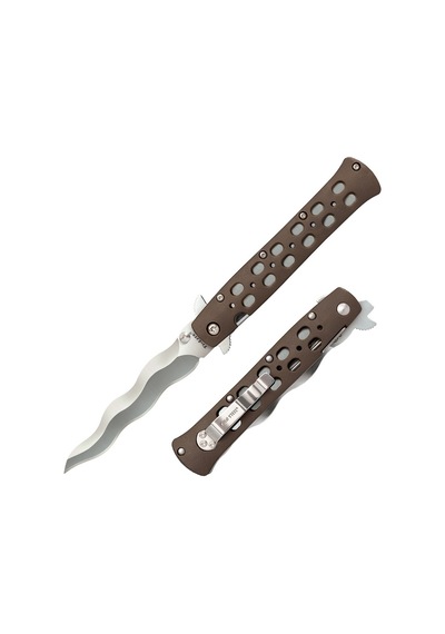 Cold Steel Ti-lite Zytel Handle Kris Blade Kamp Çakı Kahverengi 48559747