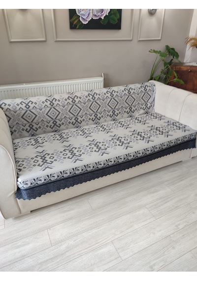 Koltuk Örtüsü Kaymaz Kilim Mavi