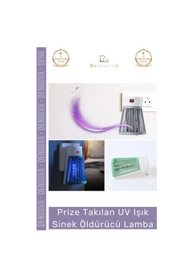 Sineköldürücü Yeni Sezonsessiz Tasarruflu Hijyenik Prize Takılan Uv Işık Sinek Öldürücü Lamba 1 W