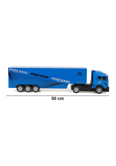 Uzaktan Kumandalı Dev Tır 50 Cm Büyük Boy Oyuncak Kamyon 1:32 Ölçek Lacivert
