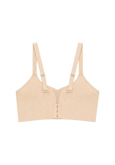 Cottonill Seamless Bra - Nuvia Ten Lazer Kesim Klipsli Önden Açılabilir Rib Dokulu Dikişsiz Emzirme Sütyeni