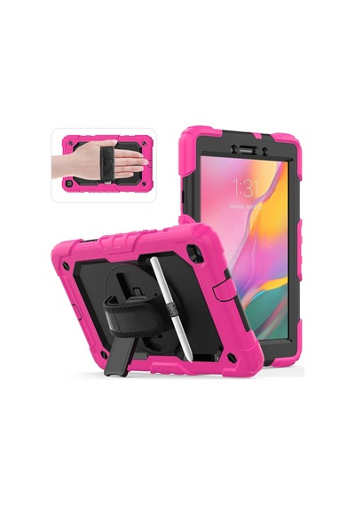 Zengemtx Newface Samsung Uyumlu Galaxy T290 Tab A 8 Kılıf Pars Tablet Kapak - Pembe