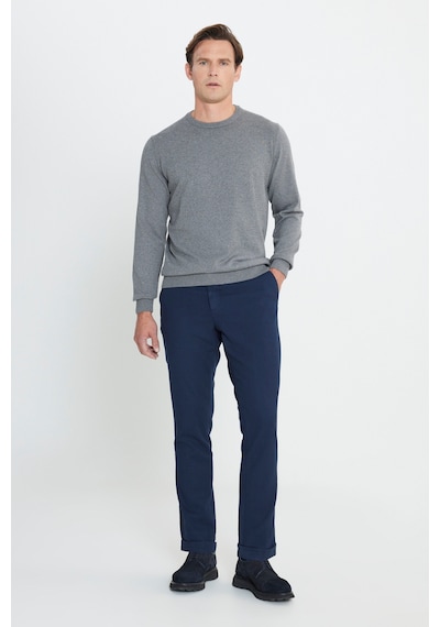 AC&Co / Altınyıldız Classics Erkek Grı Melanj Pamuklu Standart Fit Normal Kesim Bisiklet Yaka Triko Kazak Gri Melanj AC&Co / Altınyıldız Classics Erkek Grı Melanj Pamuklu Standart Fit Normal Kesim Bisiklet Yaka Triko Kazak Gri Melanj