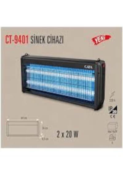 Cata Sinek Öldürücü Cihaz 2x20 Watt 40m² Ct-9401