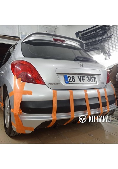 Kit Garaj 207 Arka Ek Plastik Boyalı