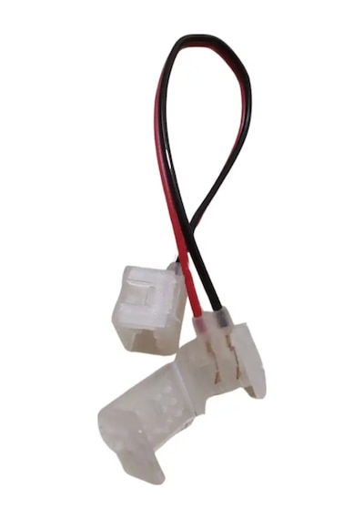 12v Çift Yönlü Neon Soketi 6x12mm Besleme Fişi Çift Yönlü Kablo Birleştirme Aparatı 5 Adet