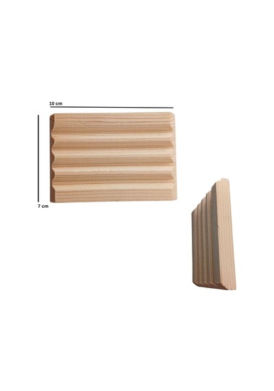 Dyris Doğal Masif Ahşap Sabunluk, 10x7 Cm, Kaymaz Tasarım, Banyo Ve Mutfak İçin Çok Renkli