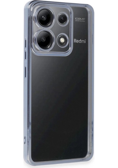 Poco X6 Kılıf Razer Lensli Silikon - Açık Mavi