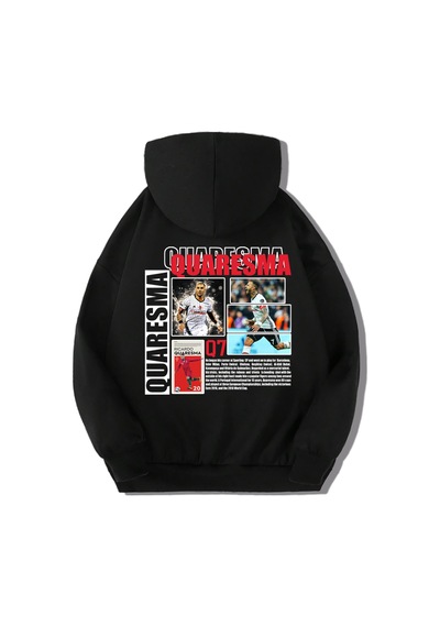 Brz Kids Unisex Çocuk Ricardo Quaresma Hoodie Siyah