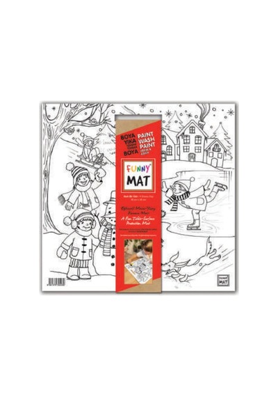 Funny Mat - Karlı Bir Gün 40x40cm