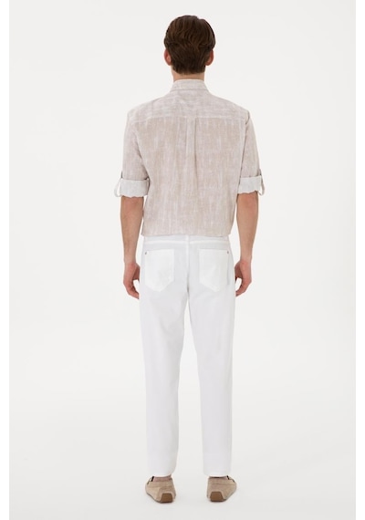 U.s. Polo Assn. Erkek Kanvas Pantolon 2098513 Beyaz