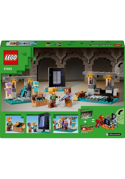 LEGO® Minecraft Cephanelik 21252 7 Yaş ve Üzeri Oyun Severler için Yaratıcı Oyuncak Yapım Seti - 203 Parça