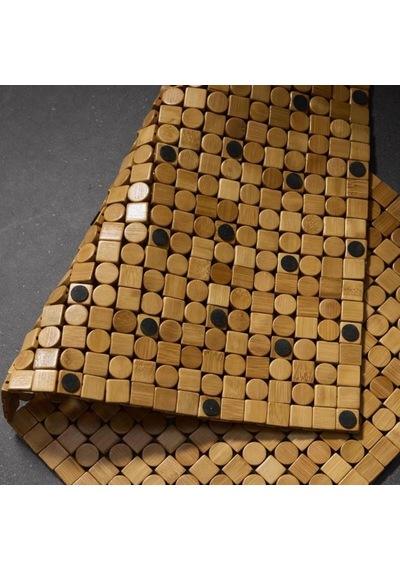 Bambu Banyo Matı, 50x80 Cm, Kaymaz Taban, Doğal Ahşap, Suya Dayanıklı