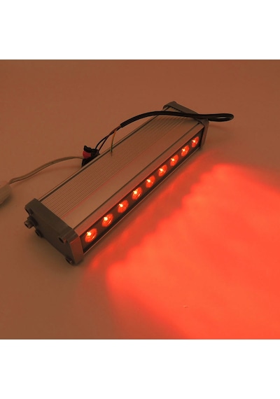 Led Aydınlatma Wall Washer Duvar Boyama 30 Cm 9w 6 Renk  Kırmızı