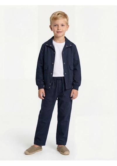 Zekids Erkek Çocuk Tasarım Pantolon-17166 Lacivert