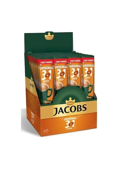 Jacobs Original 3'ü 1 Arada Yeni Formül Kahve 320 x 16 G