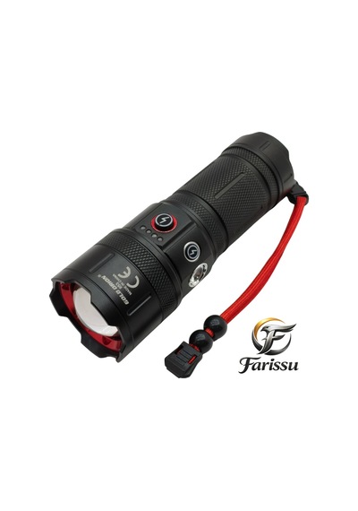 Gold Orion R53 Profesyonel 100w 3000 Lümen Zoomlu Şarjlı El Feneri Siyah