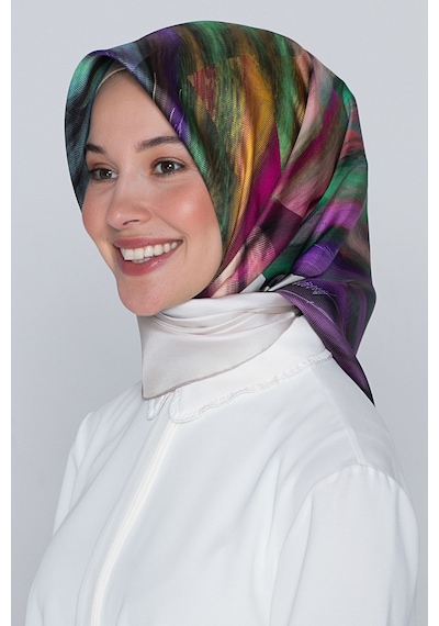 Armine Saf İpek Eşarp Nostalji Sura S 8339d Taş-yeşil