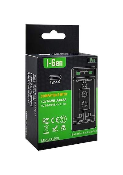 Batteries G229 2'li Aa/aaa/9v Pil Şarj Aleti + 2 Adet Aa Pro 2950 Mah 1.2v Ni-mh Şarjlı Kalem Pilli Set