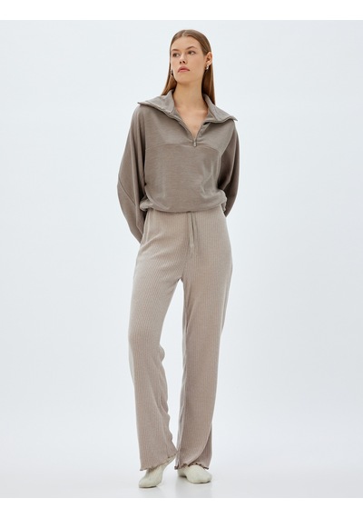 Koton Örme Pijama Altı Dokulu Rahat Kalıp Açık Kahverengi 5wlk40088mk Açık Kahve Koton Örme Pijama Altı Dokulu Rahat Kalıp Açık Kahverengi 5wlk40088mk Açık Kahve