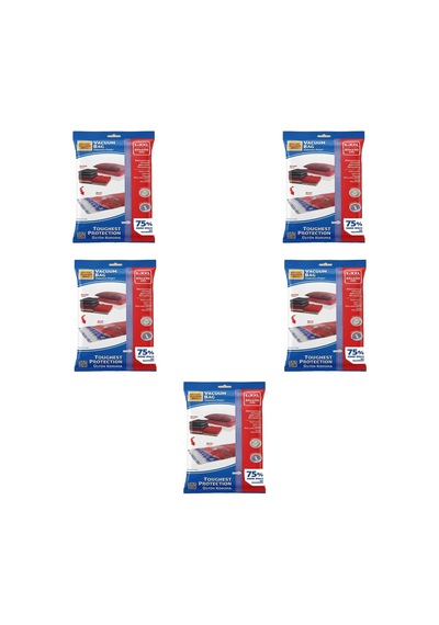 Magic Saver Bag Vakumlu Giyisi Yastık Yorgan Saklama Torbası Poşeti Hurç - Xxl - 80x110 Cm. - 5 Adet