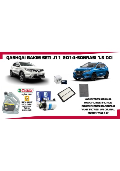 Qashqaı Bakım Setı 2014 Sonrası