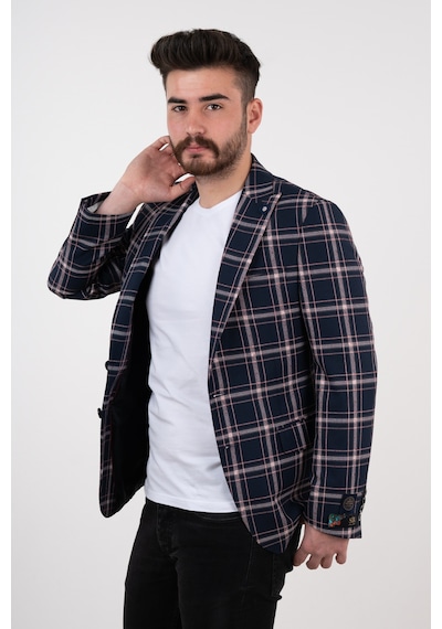 Sir Kareli Regular Fit Erkek Tek Ceket(434102389)