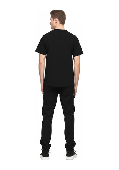 Nevermind Erkek & Kadın Siyah Pamuklu 3 Lü T-shirt Paketi