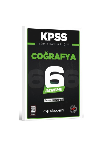 Kpss Tüm Adaylar İçin Coğrafya 6 Deneme Tamamı Çözümlü Evp Akademi