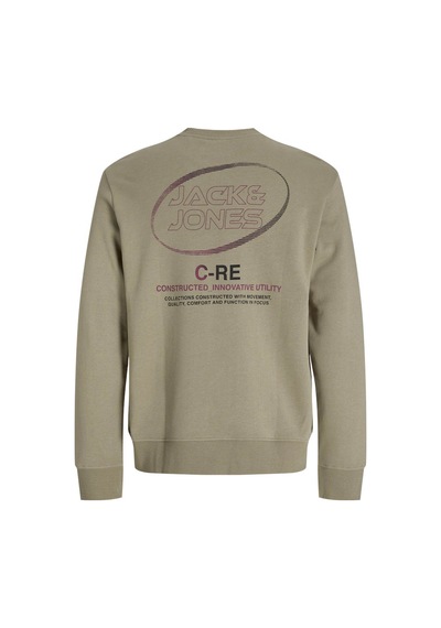 Jack & Jones Jcovıbrant Açık Haki Erkek Sweatshirt 12277749 Açık Haki