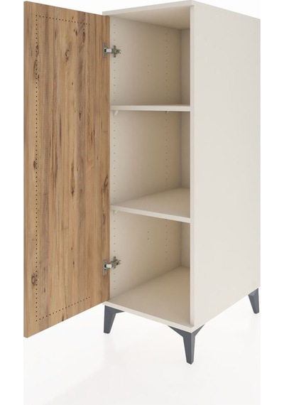 Kronos Dolap 2 Raflı Tek Kapaklı 44x59x134 Aytaşı-çam Aytaşı