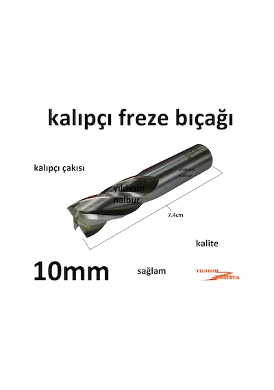 Kalıpçı Freze 10mm Kalıpçı Bıçak Freze Çakısı Onluk Torna Freze