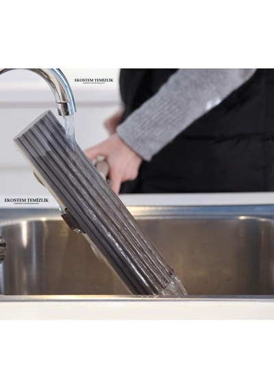 Pratik Mikrofiber Sıkmalı Sünger Başlıklı Kelebek Mop Paspas