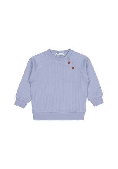 Civil Boys Süs Düğmeli 2-5 Yaş Sweatshirt Mavi