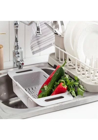 DNMB Uzayıp Kısalabilen Ayarlanabilir Plastik Lavabo Mutfak Süzg