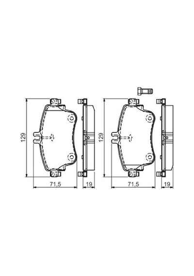 Mercedes A Serisi 176 A180d 1.5 2015-2018 Bosch Ön Balata