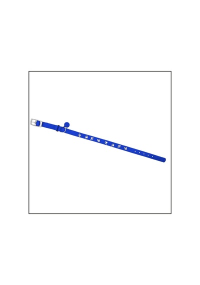 Uyguna-yakala 10mm 30cm Mavi Pati Baskılı Kedi-köpek Tasması-sma.304