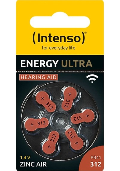 Intenso Energy Ultra A312 İşitme Cihazı Pili 6'lı